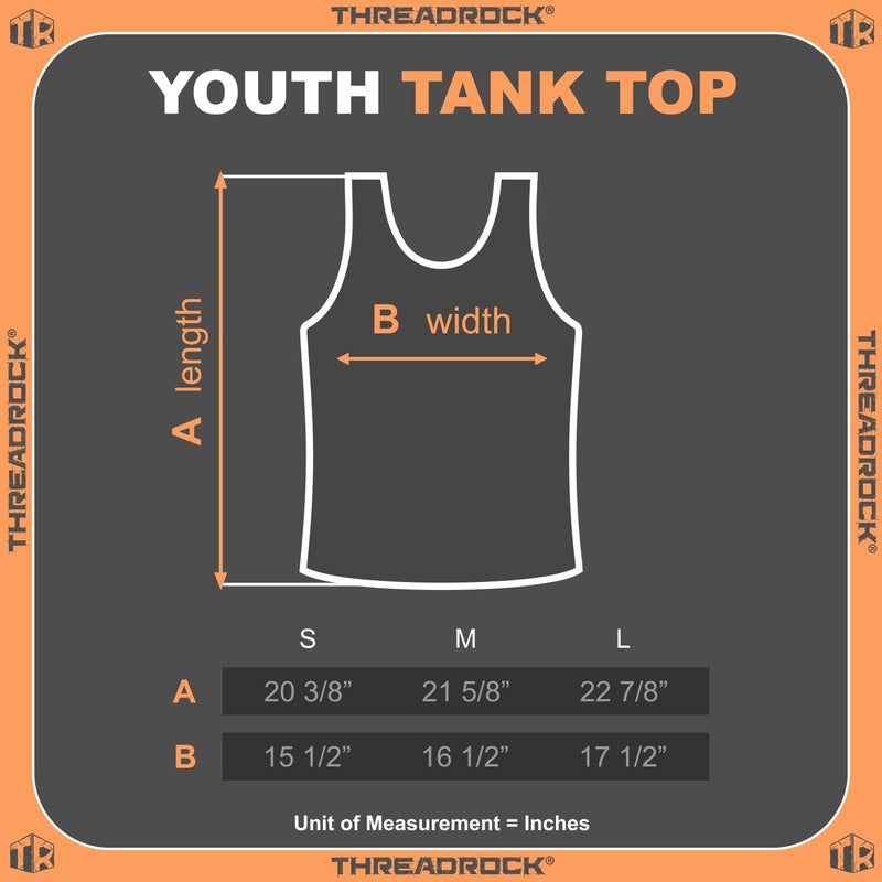 Threadrock Store Kids Vintage Retro Distressed California Flag Youth Tank Top - Image 4